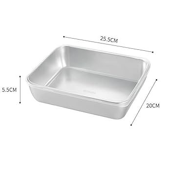 Amazon｜Doveja深型 蓋付き角バット 2pcsバットセット (バット2